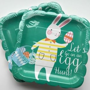New 2x12 Meri Meri Large Easter Paper Plates